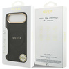 Etui Guess Peony Hot Stamp MagSafe do iPhone Air czarny