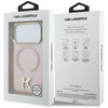Etui Karl Lagerfeld IML K Head Logo MagSafe do iPhone 17 Pro Max różowy