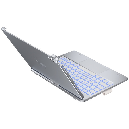 Etui Typecase Flexbook Touch z klawiaturą do iPad Air 11" 2024/2025 srebrny