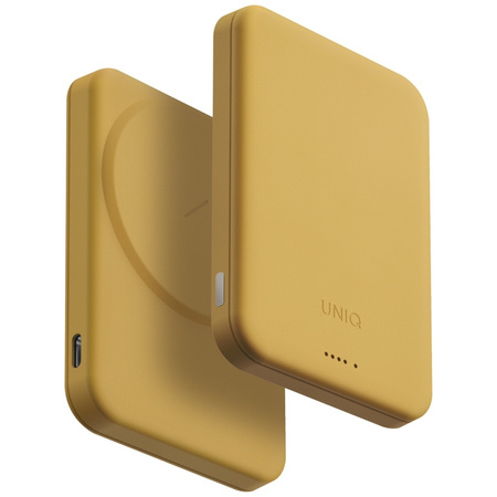 Powerbank UNIQ Lyden Lexa Magnetic 5000mAh PD USB-C MagSafe żółty