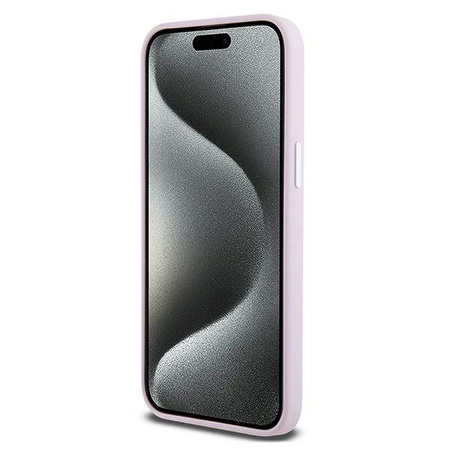 DKNY ETUI DO IPHONE 15 PRO MAX 6.7 LIQUID SILICONE DO MAGSAFE MAŁE LOGO