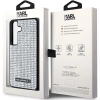 Etui Karl Lagerfeld Rhinestone Metal Logo na Samsung Galaxy S24 - srebrne