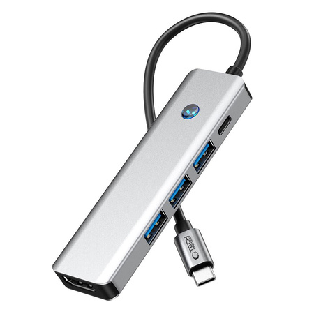 TECH-PROTECT HUB ADAPTER 5IN1 TYPE-C DO MACBOOK PRO AIR HDMI 4K 60HZ PD100W