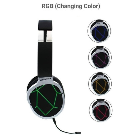AWEI SŁUCHAWKI A799BL GAMINGOWE NAUSZNE DO PC PS4 Z MIKROFONEM BLUETOOTH