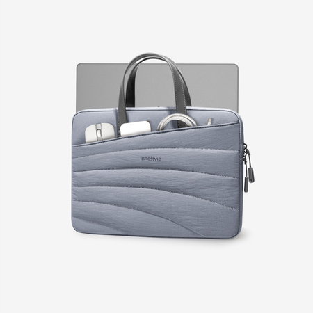 INNOSTYLE DAMSKA TORBA NA LAPTOPA 14 WODOODPORNA CARRYLITE SLIM SZARA