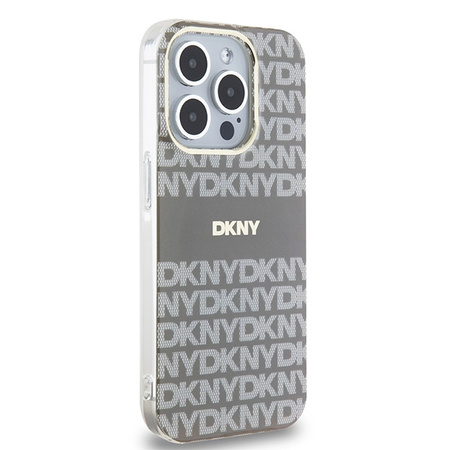 DKNY ETUI HARDCASE DO IPHONE 15 PRO MAX 6.7 DO MAGSAFE MONO STRIPE BEŻOWE