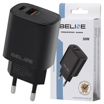 BELINE ŁADOWARKA SIECIOWA 1X USB-C + 1X USB 30W DO TELEFONÓW Z USB-C PD 3.0