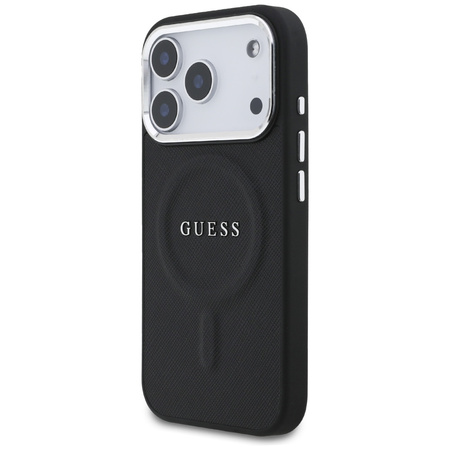 Etui Guess Classic Logo MagSafe do iPhone 17 Pro czarny