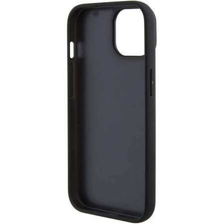 Etui BMW Leather Hot Stamp na iPhone 15 Plus - czarne