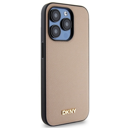 DKNY ETUI Z LOGO METALOWYM DO IPHONE 15 PRO MAX 6.7 DO MAGSAFE GRANY