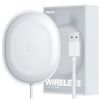 Baseus Jelly bezprzewodowa ładowarka Qi 15 W do telefonu słuchawek + kabel USB - USB Typ C biały (WXGD-02)