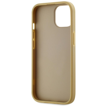 KARL LAGERFELD ETUI WRINKLED METAL DO IPHONE 15 ZŁOTE Z METALOWYM AKCENTEM