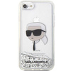 Etui Karl Lagerfeld KLHCI8LNKHCH na iPhone 7/8/ SE 2020 / SE 2022 - srebrne Glitter Karl Head