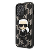 Etui Karl Lagerfeld KLHCP13LPMNIKBK na iPhone 13 Pro / 13 hardcase - czarne Monogram Ikonik Patch