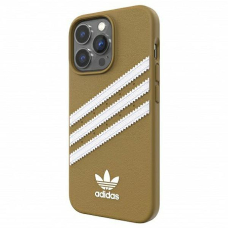 Etui Adidas OR Moulded PU na iPhone 13 Pro Max beżowo-złoty/beige-gold 47807