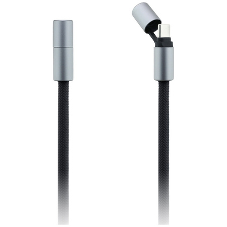 Uniwersalna smycz kabel Karl Lagerfeld   CBDY Ikonik Charm USB-C/USB-C czarny