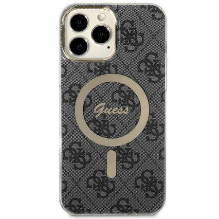 Etui Guess GUHMP13XH4STK na iPhone 13 Pro Max 6.7" - czarne 4G MagSafe