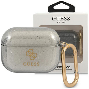 Guess GUAPUCG4GK AirPods Pro cover czarny/black Glitter Collection