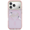 Etui Karl Lagerfeld IML Choupettes Karl Script Logo MagSafe do iPhone 17 Pro różowy