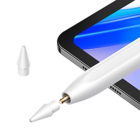 Rysik z aktywną końcówką Baseus Smooth Writing 2 Overseas Edition do iPad z kablem USB-C i wymienną końcówką - biały
