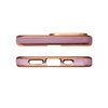 Lighting Color Case etui do iPhone 13 Pro żelowy pokrowiec ze złotą ramką fioletowy