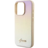 Etui Guess Saffiano Iridescent Script na iPhone 14 Pro Max - złote