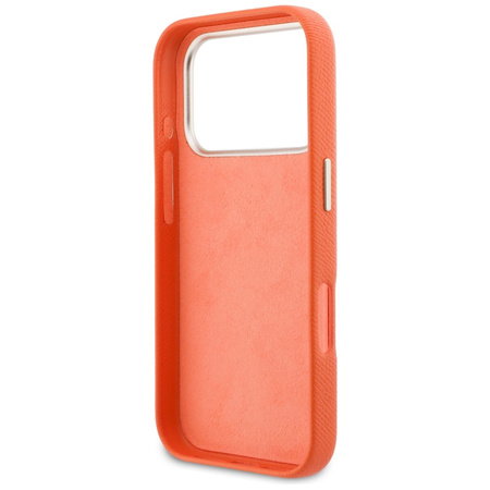 Etui Guess FW Resin Logo do iPhone 17 Pro pomarańczowy
