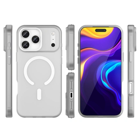 HURTEL ETUI MAGNETIC ABRASIVE DO IPHONE 17 PRO MAX MAGSAFE MATOWE