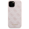 Zestaw Guess GUBPM5P15S4GEMGP iPhone15 6.1 hardcase + Powerbank 5000mAh MagSafe różowy/pink 4G Metal Logo