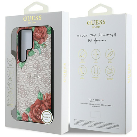 GUESS ETUI POKROWIEC TPU DO SAMSUNG GALAXY S25 ULTRA Z LOGO DO MAGSAFE