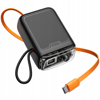 INNOSTYLE MINI POWERBANK 10000MAH 2X USB-C TYP C 33W ROZWIJANY KABEL USB-C