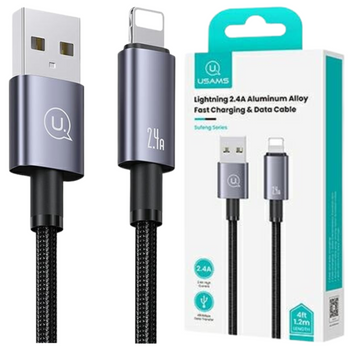 USAMS KABEL USB DO DO LIGHTNING 2,4A DO IPHONE XS MAX 11 12 1,2M FAST