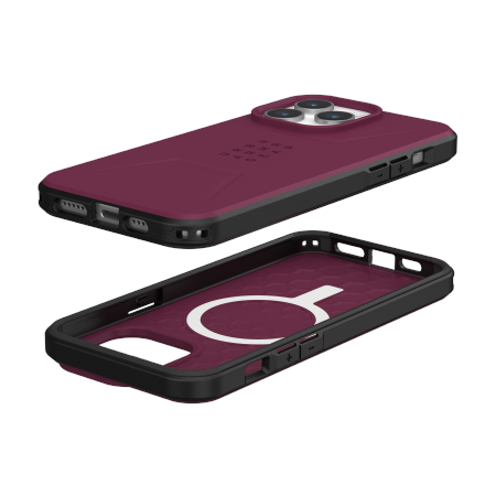 UAG Civilian Magsafe - obudowa ochronna do iPhone 15 Pro Max (bordeaux)