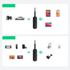 Ugreen odbiornik nadajnik bluetooth mini jack 3,5mm czarny (CM403)
