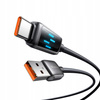 MCDODO KABEL USB-C SZYBKIE ŁADOWANIE DO SAMSUNG XIAOMI TYP C 6A 100W 1M LED