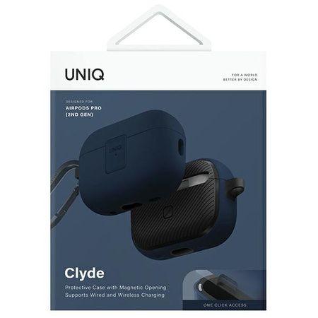 UNIQ ETUI CLYDE LOCK CASE DO AIRPODS PRO 2 2022 2023 OCHRONA ANTYZARYSZENIA