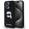 KARL LAGERFELD CASE MAGNETYCZNY DO IPHONE 15 PRO SILIKONOWE KARL HEAD PRINT
