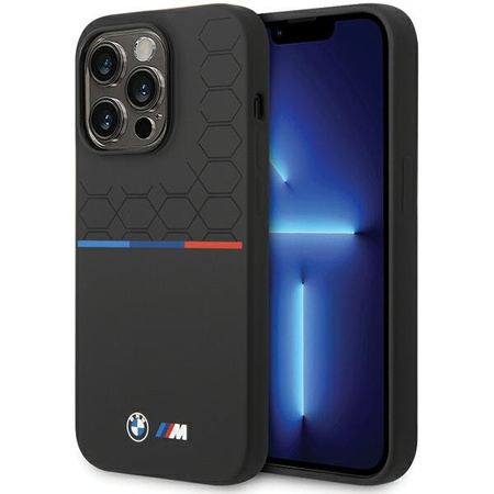 BMW ETUI DO IPHONE 15 PRO 6.1 SILICONE PATTERN DO IPHONE 15 PRO OCHRONA