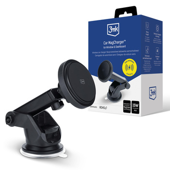 3MK CAR MAGCHARGER UCHWYT DO TELEFONÓW WINDSHIELD Z MAGNETYCZNYM ŁADOWANIEM