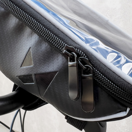 Wozinsky torba rowerowa na kierownicę etui na rower na telefon do 6,5 cala 0,9l czarny (WBB4BK)