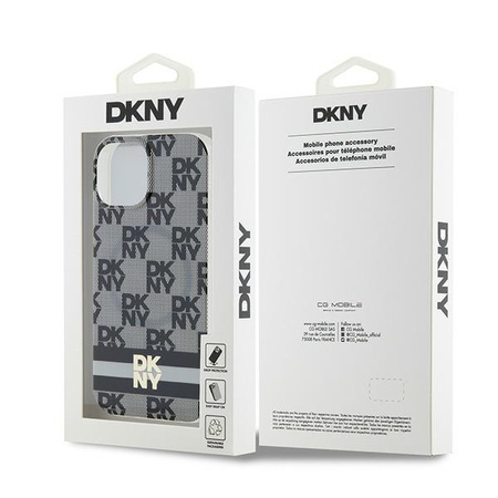 DKNY ETUI HARDCASE IML CHECKERED MONO DO IPHONE 14 15 DO MAGSAFE OCHRONA