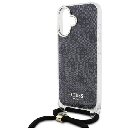 GUESS HARDCASE POKROWIEC DO IPHONE 16 6.1 CALA Z PASEM CROSSBODY OCHRONNY