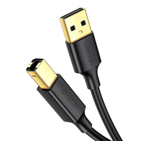UGREEN KABEL USB 2.0 A-B DO DRUKARKI 3M DO URZĄDZEŃ PERYFERYJNYCH POZŁACANY