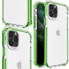 Spring Armor żelowy elastyczny pancerny pokrowiec z kolorową ramką do iPhone 11 Pro Max zielony