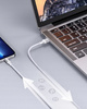 INNOSTYLE POWERFLEX KABEL USB LIGHTNING MFI SZYBKIEGO ŁADOWANIA DO IPHONE KEVLAR 2M SREBRNY