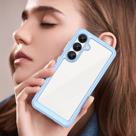 HURTEL ETUI SILIKONOWE OUTER SPACE CASE DO SAMSUNG GALAXY S25 ŻELOWA RAMKA