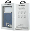 Etui Karl Lagerfeld IML K Head Logo MagSafe do iPhone 17 Pro Max niebieski