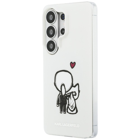 Etui Karl Lagerfeld IML Karl&Choupette   MagSafe do Samsung Galaxy S26 Ultra przezroczysty