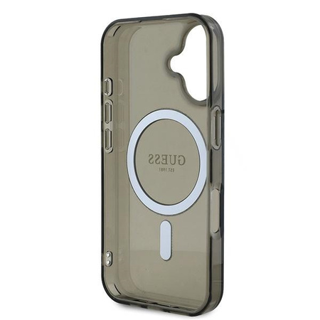GUESS ETUI HARDCASE IML GLITTER CIRCLE DO MAGSAFE DO IPHONE 16 6.1