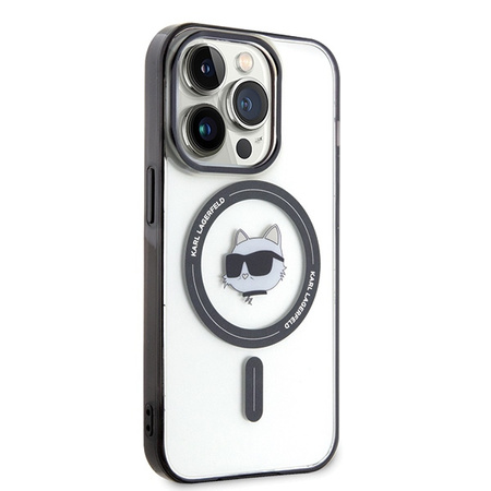 KARL LAGERFELD ETUI DO IPHONE 15 PRO 6.1 CHOUPETTE HEAD DO MAGSAFE